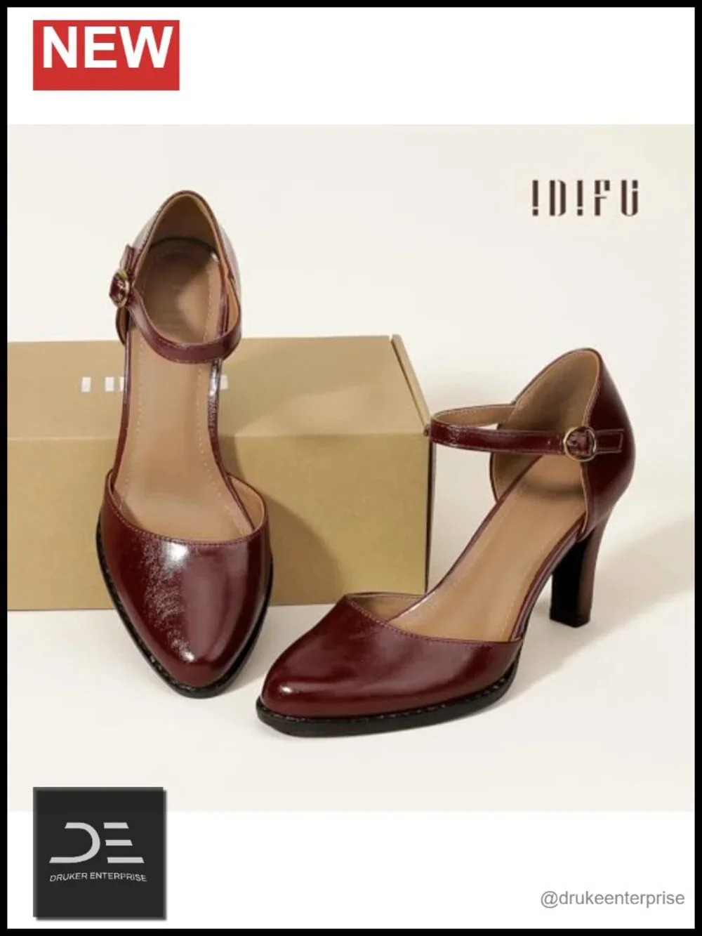 Chunky High Heel Pump Shoes Women's Pumps Comfortable Block Heel Closed Toe